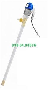 Bơm thùng phuy hút axit – kiềm, JDT-600W thân nhựa PTFE chống ăn mòn